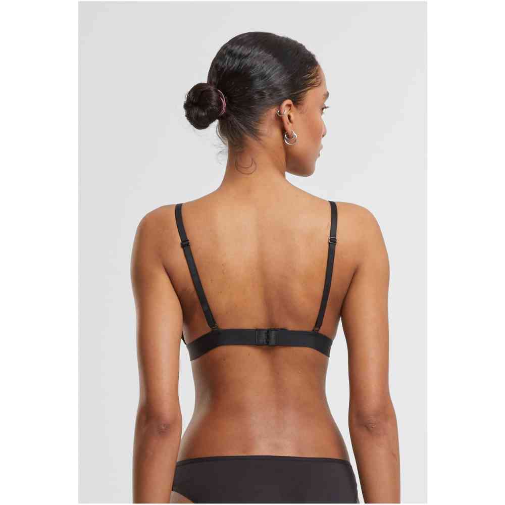 Urban Classics - Basic unpadded 2Pack BH - Zwart/Huidskleur